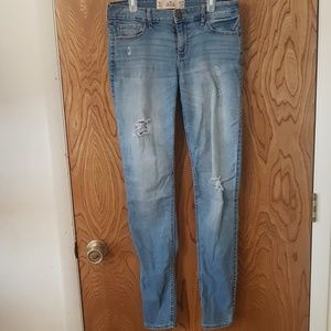 Hollister Super Skinny Distressed Jeans
